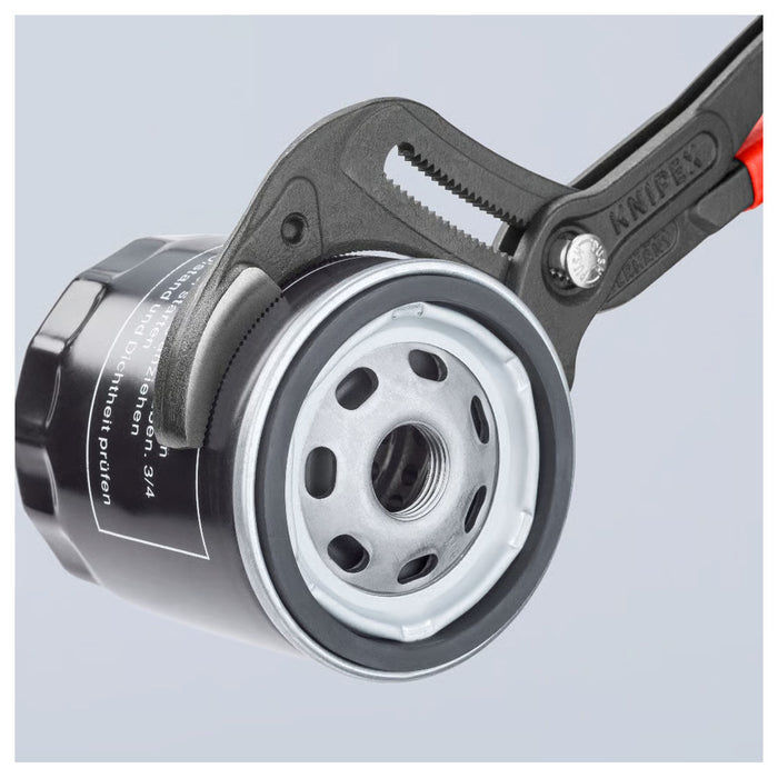 Kìm mỏ quạ, chuyên dùng mở ống Siphon KNIPEX 81 01 250 chiều dài 250mm, mạ đen nhám, tay cầm bọc nhựa chống trượt