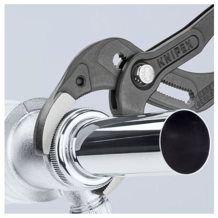 Kìm mỏ quạ, chuyên dùng mở ống Siphon KNIPEX 81 01 250 chiều dài 250mm, mạ đen nhám, tay cầm bọc nhựa chống trượt