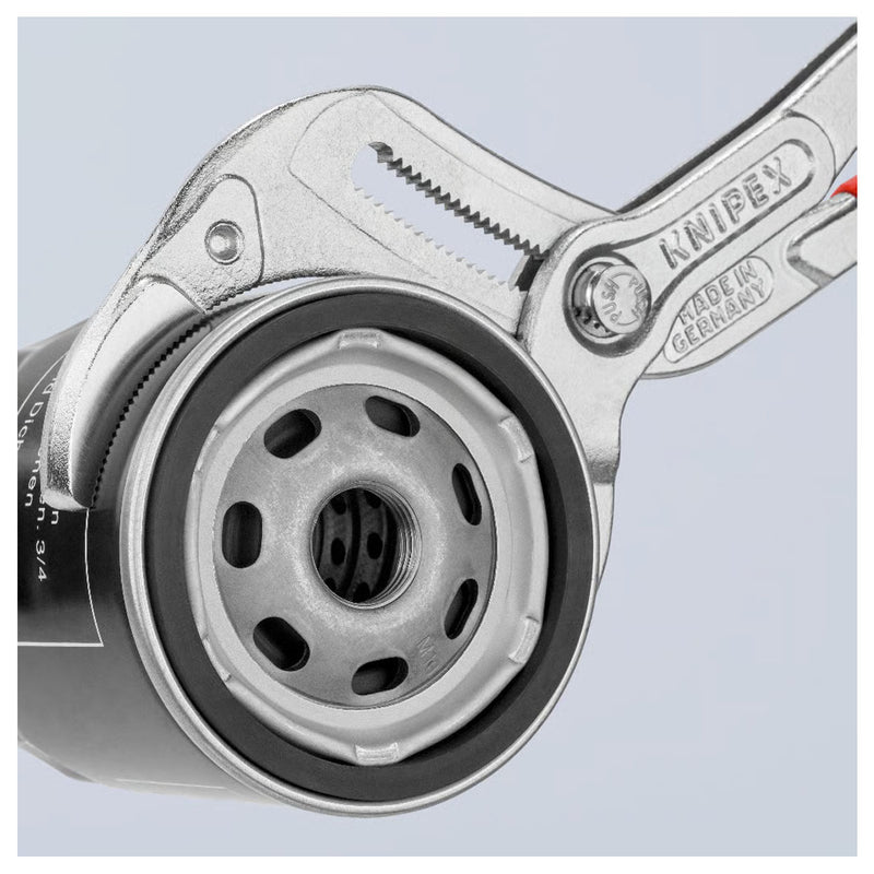 Kìm mỏ quạ, chuyên dùng mở ống Siphon KNIPEX 81 03 250 chiều dài 250mm, mạ Chrome, tay cầm bọc nhựa chống trượt