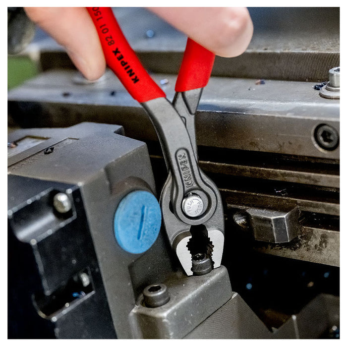 Kìm kẹp chuyên dụng mở ốc gỉ, sét dòng TwinGrip KNIPEX chiều dài từ 150mm - 250mm, mạ đen nhám, tay cầm bọc nhựa kháng dầu mở