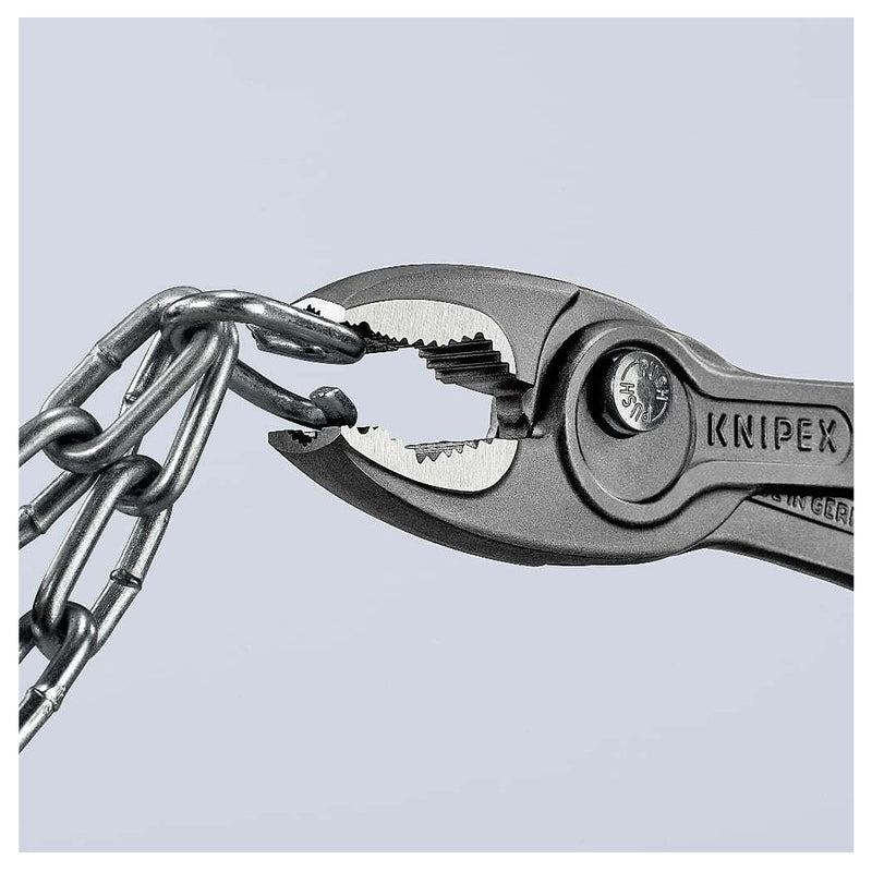 Kìm kẹp chuyên dụng mở ốc gỉ, sét dòng TwinGrip KNIPEX chiều dài từ 150mm - 250mm, mạ đen nhám, tay cầm bọc nhựa kháng dầu mở