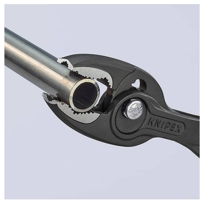 Kìm kẹp chuyên dụng mở ốc gỉ, sét dòng TwinGrip KNIPEX chiều dài từ 150mm - 250mm, mạ đen nhám, tay cầm bọc nhựa kháng dầu mở