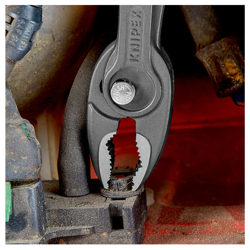 Kìm kẹp chuyên dụng mở ốc gỉ, sét dòng TwinGrip KNIPEX chiều dài từ 150mm - 250mm, mạ đen nhám, tay cầm bọc nhựa kháng dầu mở