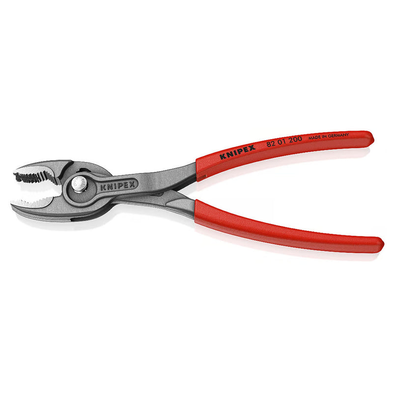 Kìm kẹp chuyên dụng mở ốc gỉ, sét dòng TwinGrip KNIPEX chiều dài từ 150mm - 250mm, mạ đen nhám, tay cầm bọc nhựa kháng dầu mở