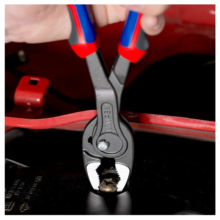 Kìm kẹp chuyên dụng mở ốc gỉ, sét dòng TwinGrip KNIPEX chiều dài từ 150mm - 250mm, mạ đen nhám, tay cầm bọc nhựa chống trượt