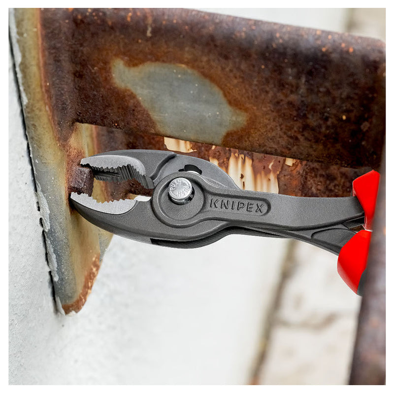 Kìm kẹp chuyên dụng mở ốc gỉ, sét dòng TwinGrip KNIPEX chiều dài từ 150mm - 250mm, mạ đen nhám, tay cầm bọc nhựa chống trượt