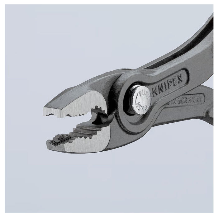 Kìm kẹp chuyên dụng mở ốc gỉ, sét dòng TwinGrip KNIPEX chiều dài từ 150mm - 250mm, mạ đen nhám, tay cầm bọc nhựa chống trượt