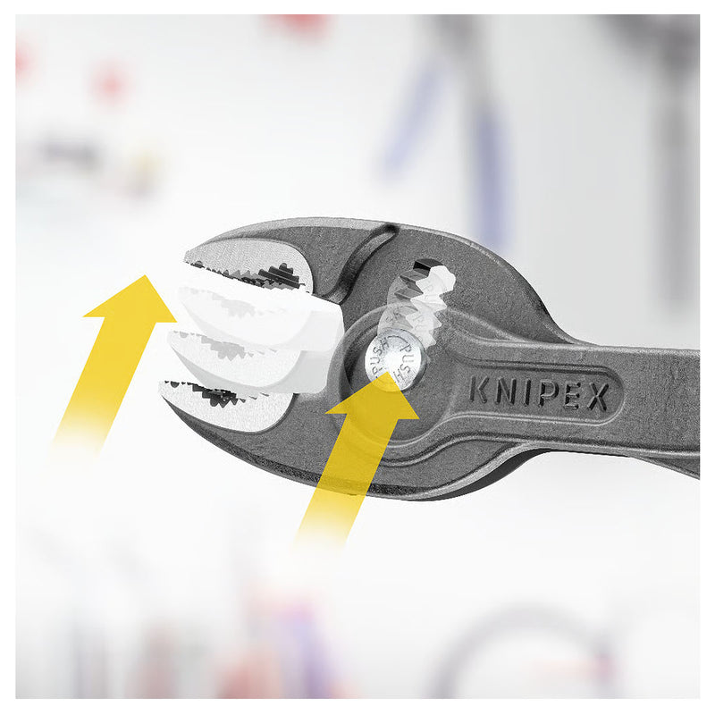 Kìm kẹp chuyên dụng mở ốc gỉ, sét dòng TwinGrip KNIPEX chiều dài từ 150mm - 250mm, mạ đen nhám, tay cầm bọc nhựa chống trượt