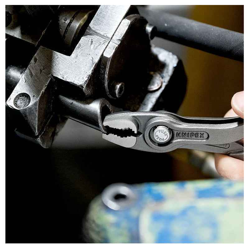 Kìm kẹp chuyên dụng mở ốc gỉ, sét dòng TwinGrip KNIPEX chiều dài từ 150mm - 250mm, mạ đen nhám, tay cầm bọc nhựa chống trượt