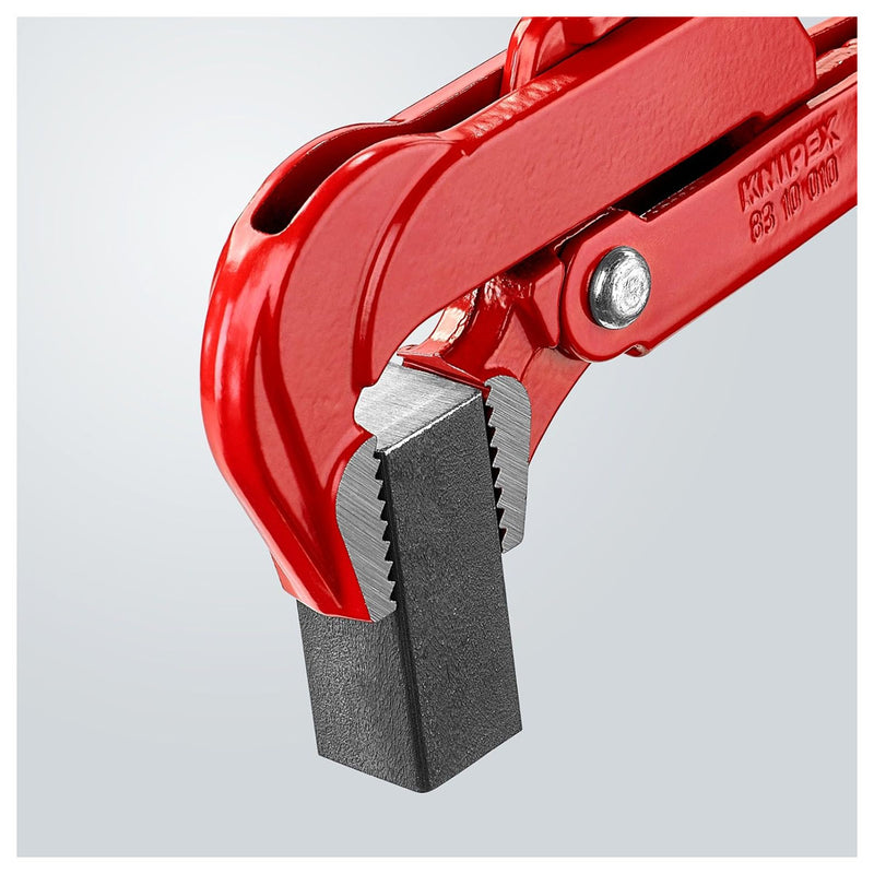 Mỏ lết răng, hàm cong 90° KNIPEX chiều dài từ 310mm - 750mm, sơn tĩnh điện màu đỏ