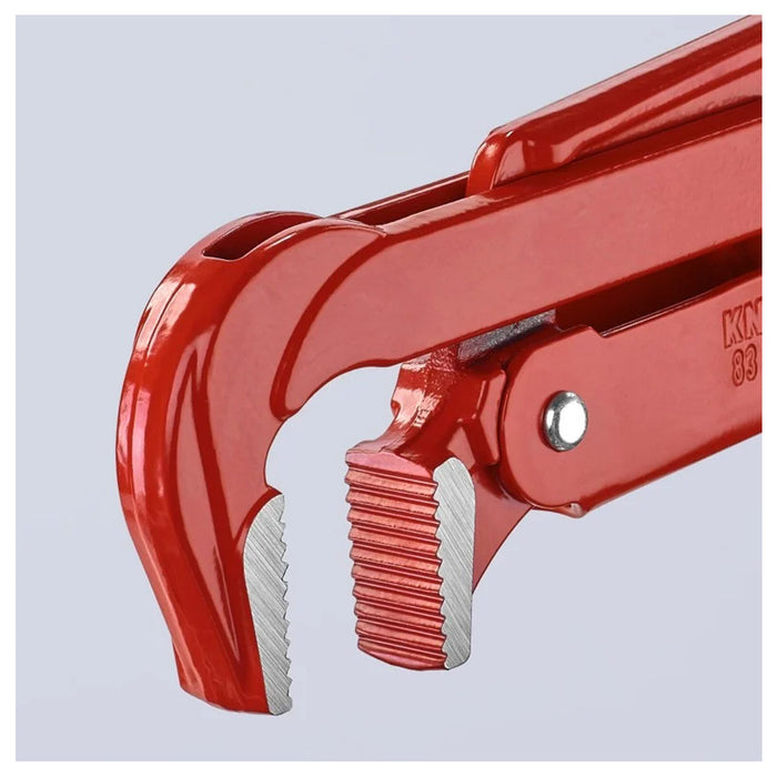 Mỏ lết răng, hàm cong 90° KNIPEX chiều dài từ 310mm - 750mm, sơn tĩnh điện màu đỏ