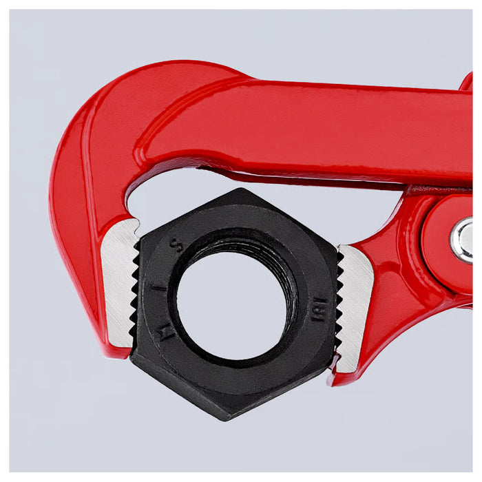 Mỏ lết răng, hàm cong 90° KNIPEX chiều dài từ 310mm - 750mm, sơn tĩnh điện màu đỏ