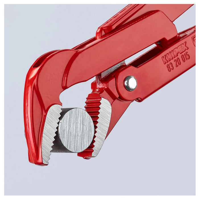 Mỏ lết răng, hàm cong 45° KNIPEX chiều dài từ 320mm - 570mm, sơn tĩnh điện màu đỏ