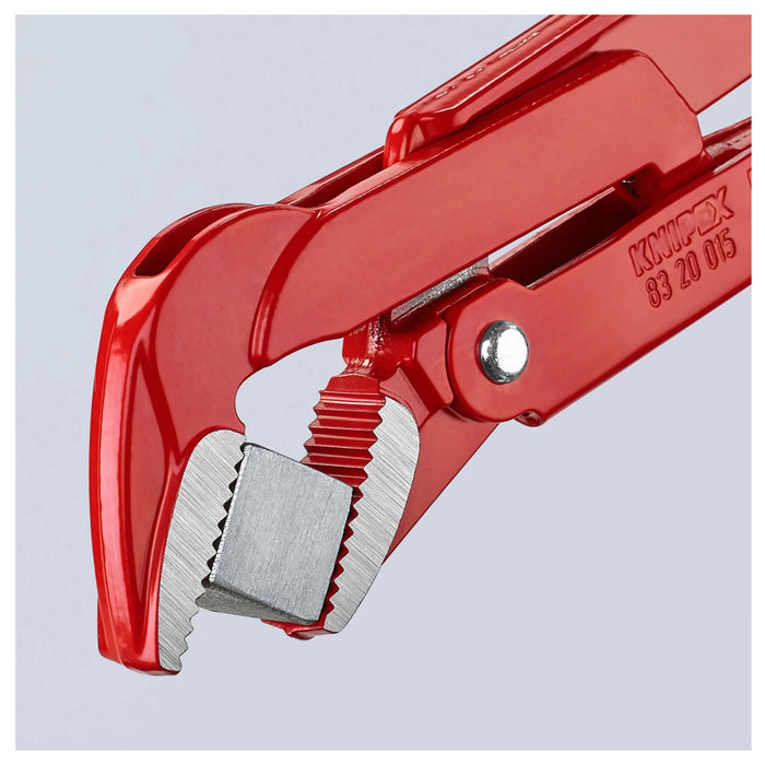 Mỏ lết răng, hàm cong 45° KNIPEX chiều dài từ 320mm - 570mm, sơn tĩnh điện màu đỏ