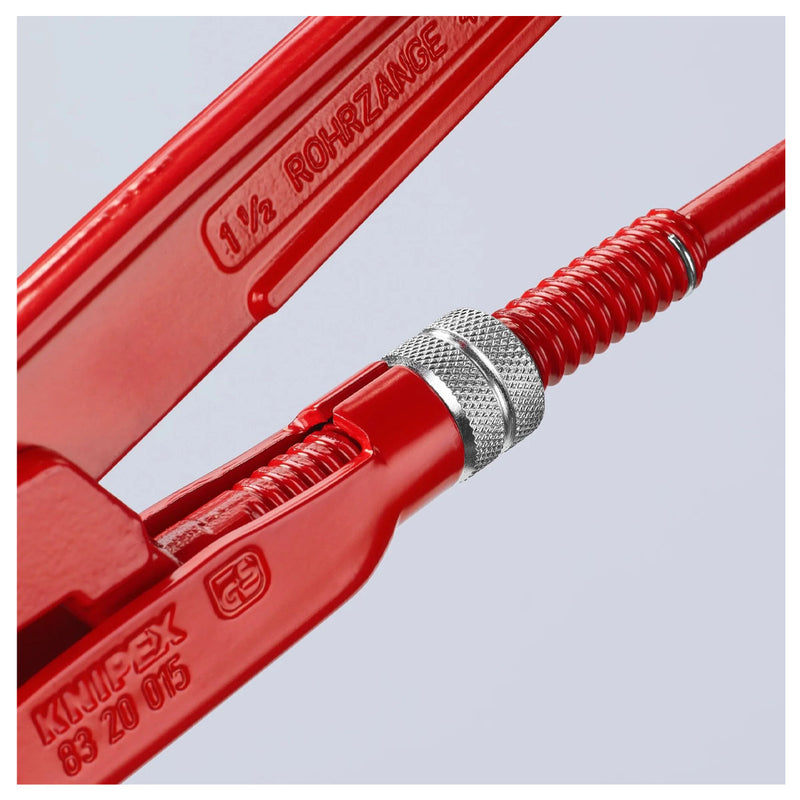 Mỏ lết răng, hàm cong 45° KNIPEX chiều dài từ 320mm - 570mm, sơn tĩnh điện màu đỏ