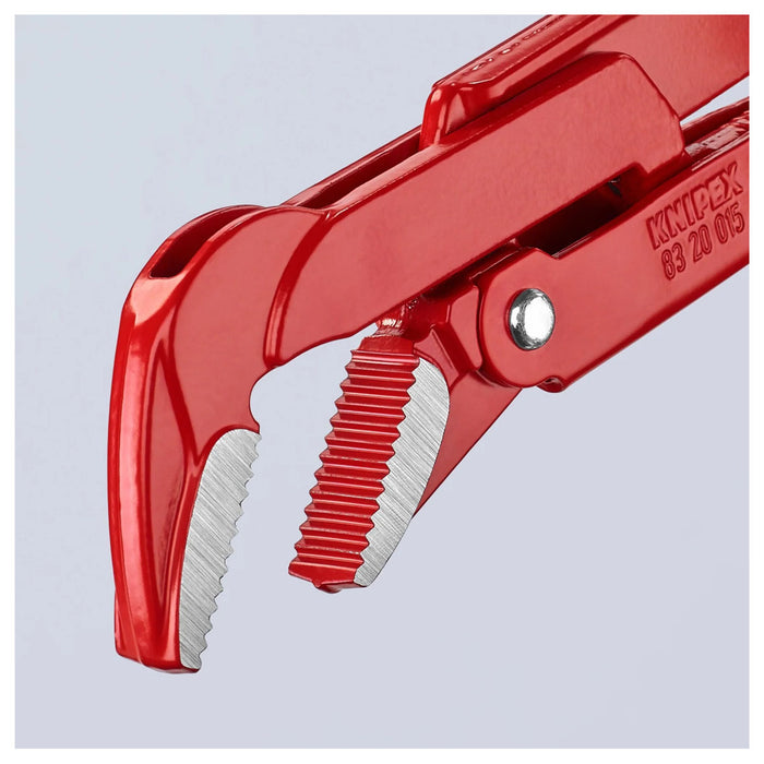 Mỏ lết răng, hàm cong 45° KNIPEX chiều dài từ 320mm - 570mm, sơn tĩnh điện màu đỏ