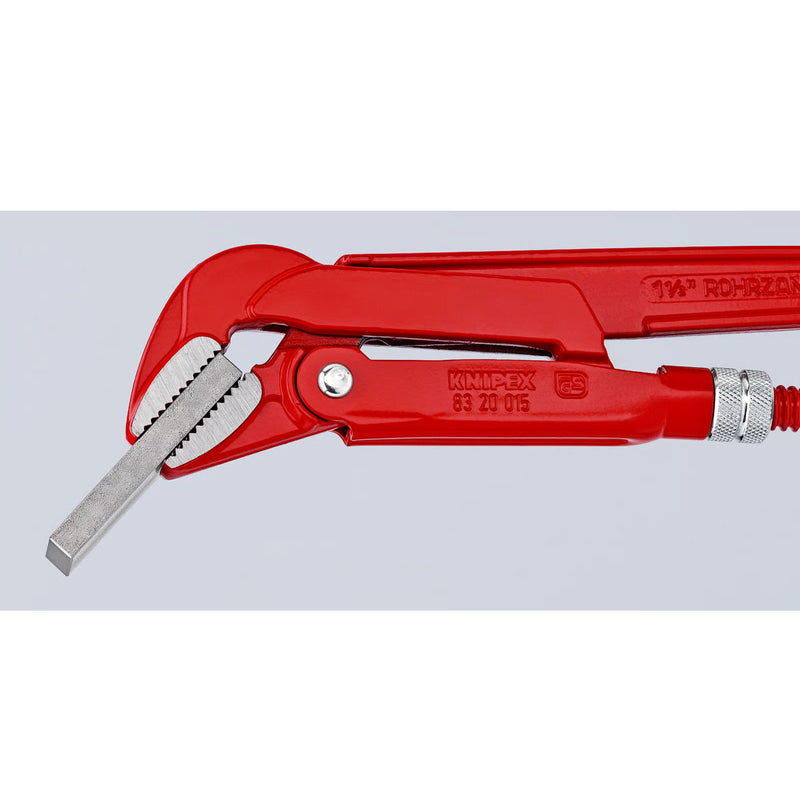 Mỏ lết răng, hàm cong 45° KNIPEX chiều dài từ 320mm - 570mm, sơn tĩnh điện màu đỏ