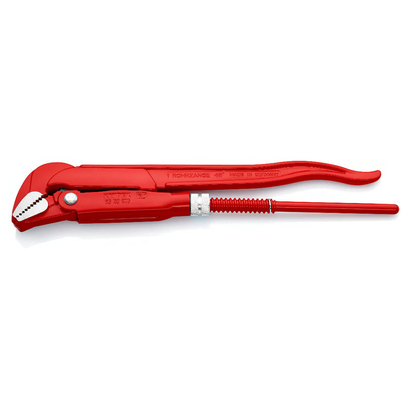 Mỏ lết răng, hàm cong 45° KNIPEX chiều dài từ 320mm - 570mm, sơn tĩnh điện màu đỏ