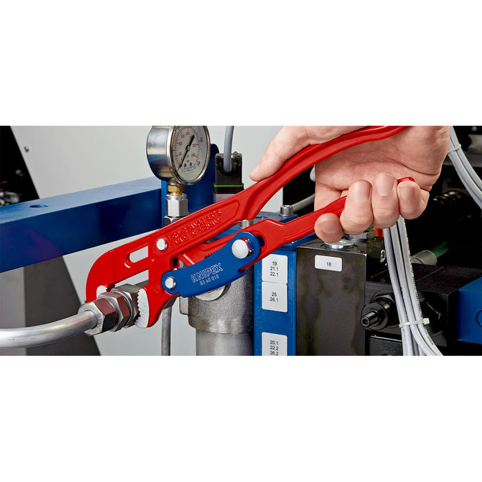 Mỏ lết răng điều chỉnh nhanh dòng S-Type KNIPEX chiều dài từ 330mm - 560mm, sơn tĩnh điện màu đỏ