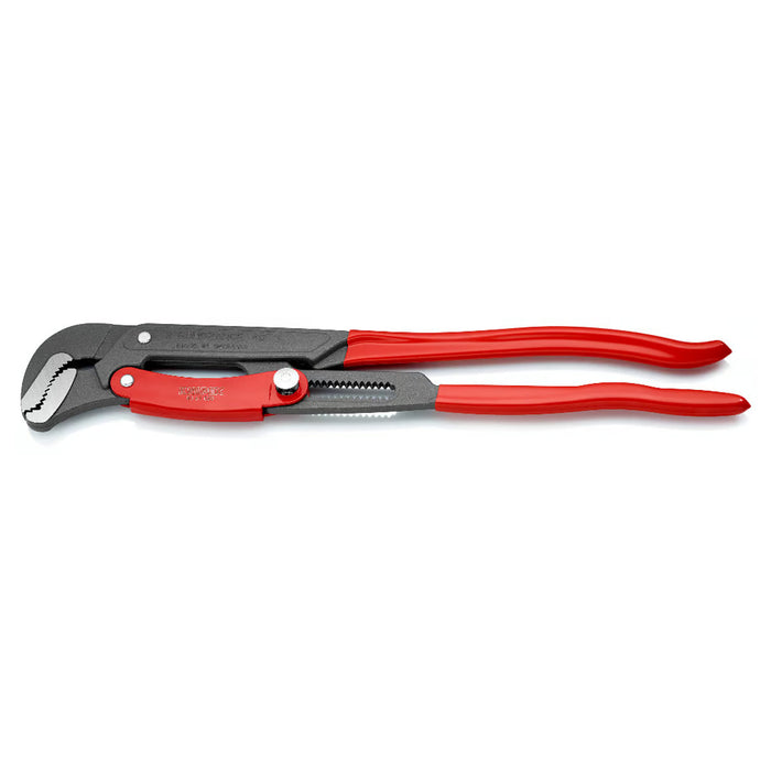 Mỏ lết răng điều chỉnh nhanh dòng S-Type KNIPEX chiều dài từ 330mm - 560mm, sơn tĩnh điện màu xám, bọc nhựa chống trượt