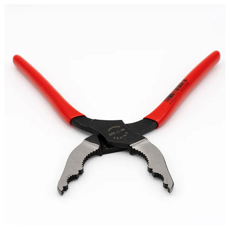Kìm chuyên dùng mở ốc trong khe hẹp KNIPEX 84 11 200 chiều dài 200mm, mạ đen nhám, tay cầm bọc nhựa