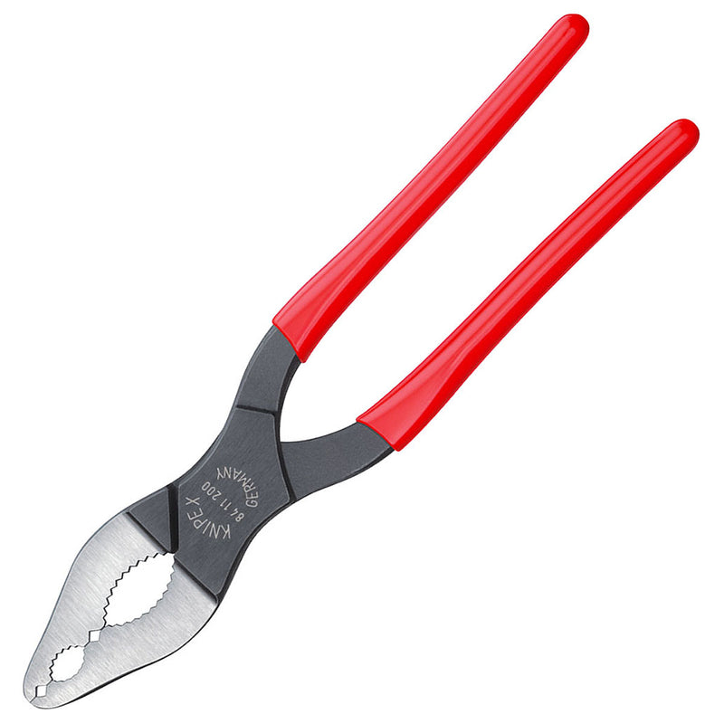 Kìm chuyên dùng mở ốc trong khe hẹp KNIPEX 84 11 200 chiều dài 200mm, mạ đen nhám, tay cầm bọc nhựa