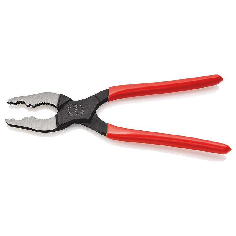 Kìm chuyên dùng mở ốc trong khe hẹp KNIPEX 84 11 200 chiều dài 200mm, mạ đen nhám, tay cầm bọc nhựa