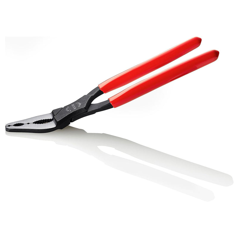Kìm chuyên dùng mở ốc trong khe hẹp, đầu kìm cong 20° KNIPEX 84 21 200 chiều dài 200mm, mạ đen nhám, tay cầm bọc nhựa
