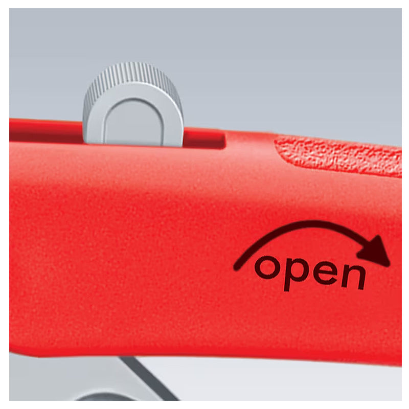 Kìm mỏ quạ tự động dòng SmartGrip KNIPEX 85 01 250 chiều dài 250mm, mạ đen nhám, tay cầm bọc nhựa chống trượt