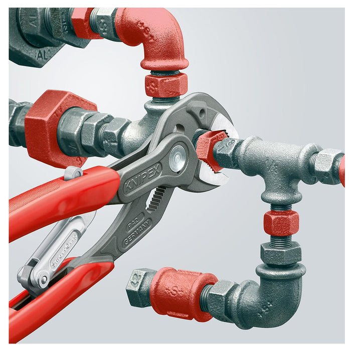 Kìm mỏ quạ tự động dòng SmartGrip KNIPEX 85 01 250 chiều dài 250mm, mạ đen nhám, tay cầm bọc nhựa chống trượt