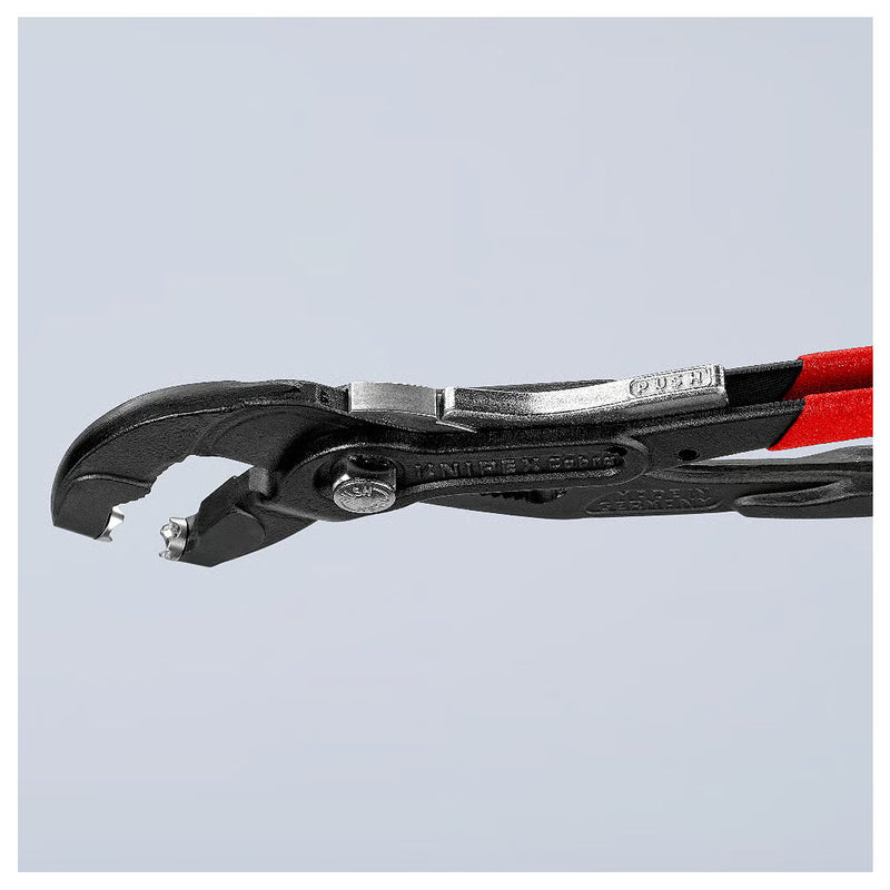 Kìm mỏ quạ, chuyên dùng tháo lắp cổ dê có lẫy khóa hàm KNIPEX 85 51 250 AF chiều dài 250mm, mạ đen nhám, tay cầm bọc nhựa chống trượt
