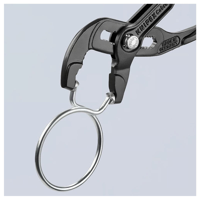 Kìm mỏ quạ, chuyên dùng tháo lắp cổ dê KNIPEX chiều dài từ 180mm - 250mm, mạ đen nhám, tay cầm bọc nhựa chống trượt