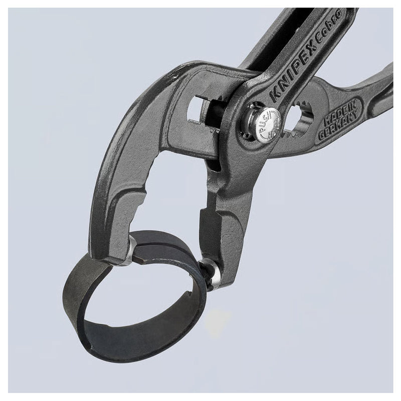 Kìm mỏ quạ, chuyên dùng tháo lắp cổ dê KNIPEX chiều dài từ 180mm - 250mm, mạ đen nhám, tay cầm bọc nhựa chống trượt