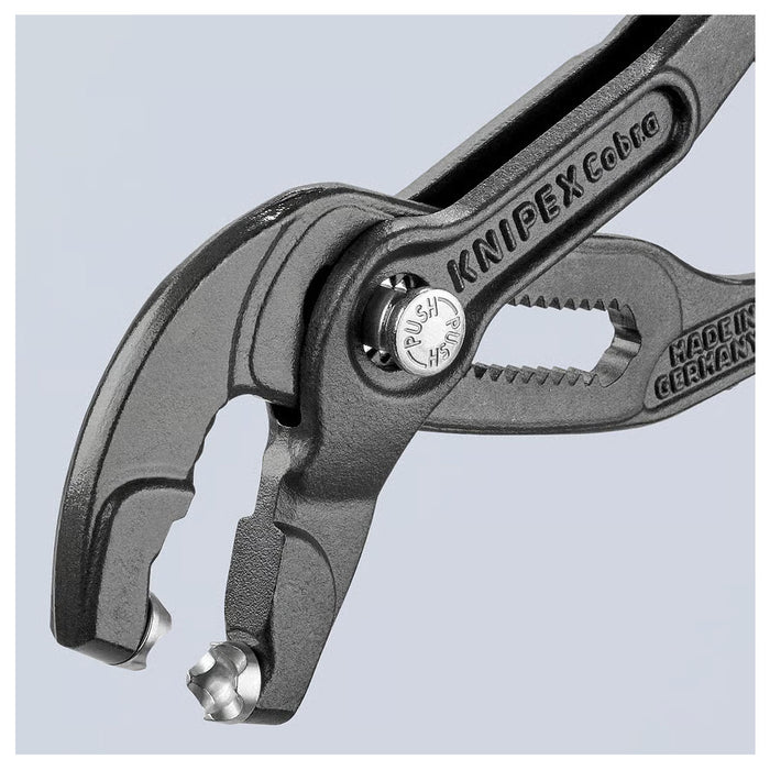 Kìm mỏ quạ, chuyên dùng tháo lắp cổ dê KNIPEX chiều dài từ 180mm - 250mm, mạ đen nhám, tay cầm bọc nhựa chống trượt