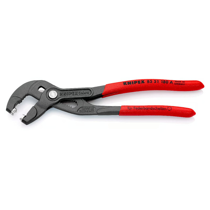 Kìm mỏ quạ, chuyên dùng tháo lắp cổ dê KNIPEX chiều dài từ 180mm - 250mm, mạ đen nhám, tay cầm bọc nhựa chống trượt