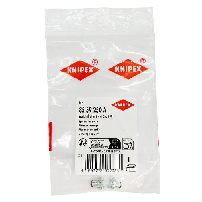 Bộ hàm kẹp xoay 360° KNIPEX 85 59 250 A dùng cho kìm mỏ quạ tháo lắp cổ dê 85 51 250 A, 85 85 250 AF