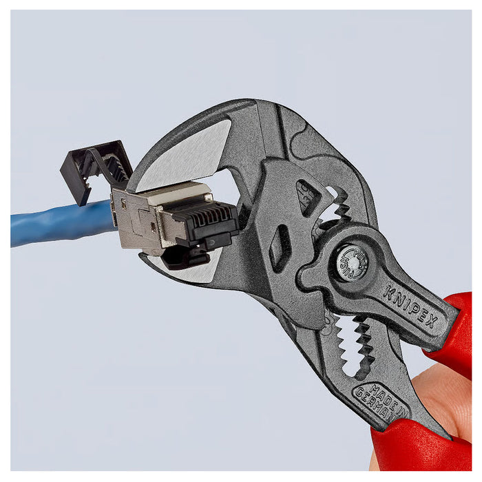 Kìm mỏ quạ KNIPEX chiều dài từ 180mm - 250mm, mạ đen nhám, tay cầm bọc nhựa chống trượt