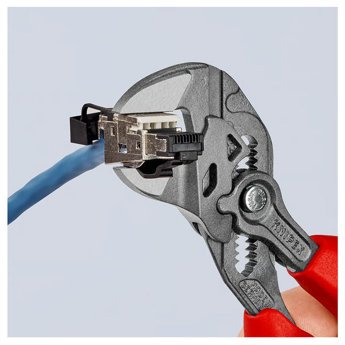 Kìm mỏ quạ KNIPEX chiều dài từ 180mm - 250mm, mạ đen nhám, tay cầm bọc nhựa chống trượt