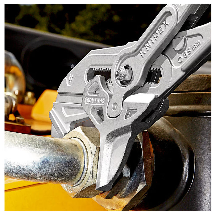 Kìm mỏ quạ cở lớn KNIPEX 86 03 400 chiều dài 400mm, mạ Chrome, tay cầm bọc nhựa kháng dầu mở