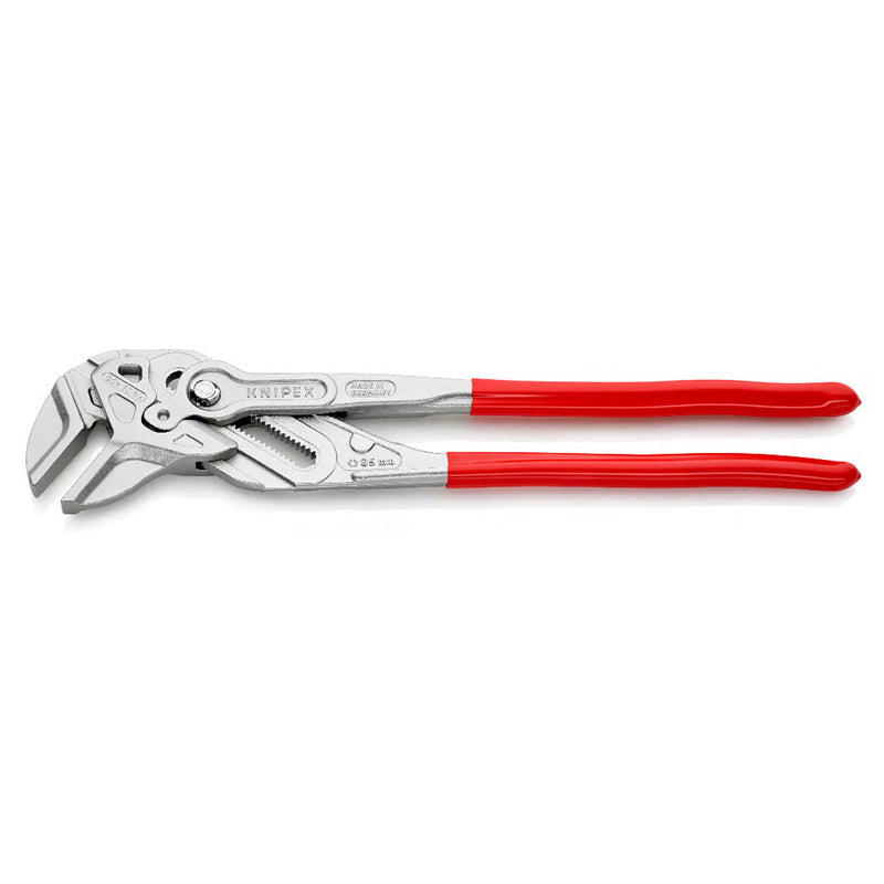 Kìm mỏ quạ cở lớn KNIPEX 86 03 400 chiều dài 400mm, mạ Chrome, tay cầm bọc nhựa kháng dầu mở