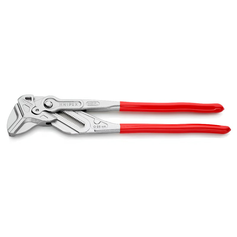 Kìm mỏ quạ cở lớn KNIPEX 86 03 400 chiều dài 400mm, mạ Chrome, tay cầm bọc nhựa kháng dầu mở