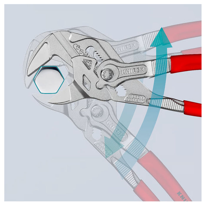 Kìm mỏ quạ KNIPEX chiều dài từ 125mm - 300mm, mạ Chrome, tay cầm bọc nhựa kháng dầu mở