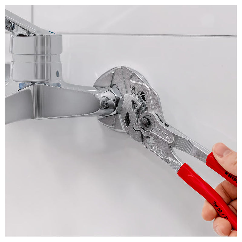 Kìm mỏ quạ KNIPEX chiều dài từ 125mm - 300mm, mạ Chrome, tay cầm bọc nhựa kháng dầu mở