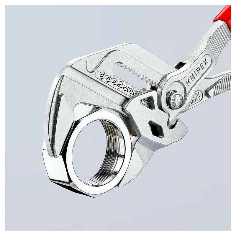 Kìm mỏ quạ KNIPEX chiều dài từ 125mm - 300mm, mạ Chrome, tay cầm bọc nhựa kháng dầu mở