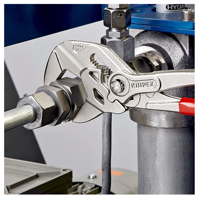 Kìm mỏ quạ KNIPEX chiều dài từ 125mm - 300mm, mạ Chrome, tay cầm bọc nhựa kháng dầu mở