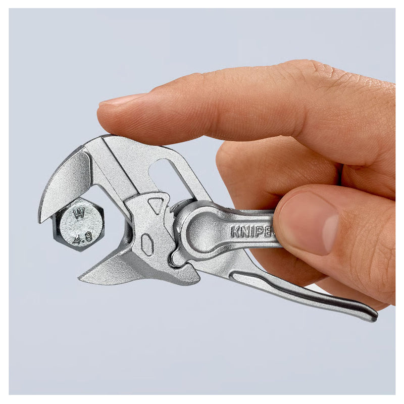 Kìm mỏ quạ mini KNIPEX 86 04 100 chiều dài 100mm, mạ Chrome