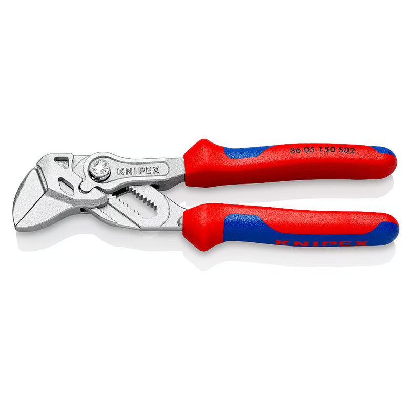 Kìm mỏ quạ KNIPEX 86 05 150 S02 chiều dài 150mm, mạ Chrome, tay cầm bọc nhựa chống trượt