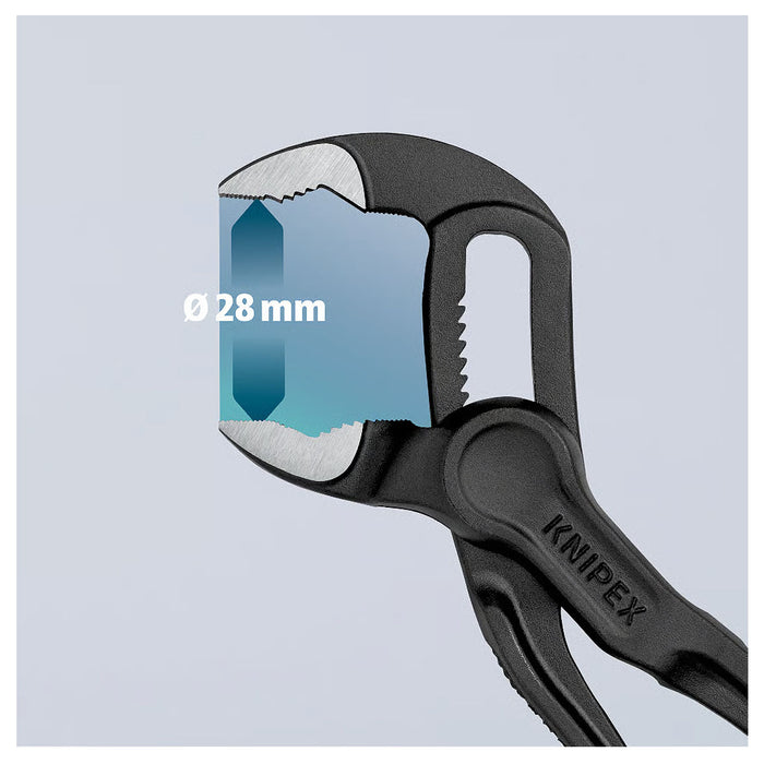 Kìm mỏ quạ mini dòng Cobra KNIPEX 87 00 100 chiều dài 100mm, mạ đen nhám