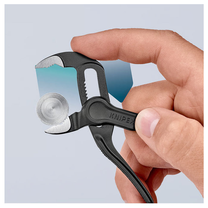 Kìm mỏ quạ mini dòng Cobra KNIPEX 87 00 100 chiều dài 100mm, mạ đen nhám