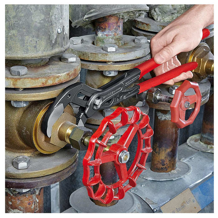 Kìm mỏ quạ cở lớn dòng Cobra KNIPEX chiều dài từ 400mm - 560mm, mạ đen nhám, tay cầm bọc nhựa chống trượt